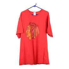  Vintage red Chicago Blackhawks Gildan T-Shirt - mens x-large