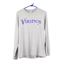  Vintage grey Minnesota Vikings Nfl Long Sleeve T-Shirt - womens medium