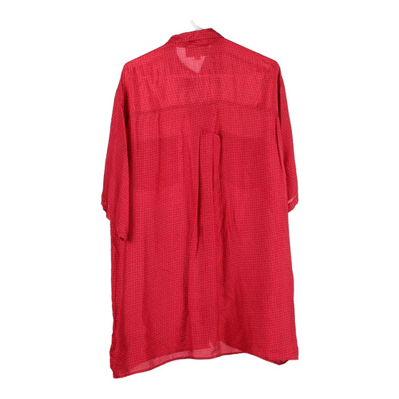 Vintage red C&A Short Sleeve Shirt - mens large