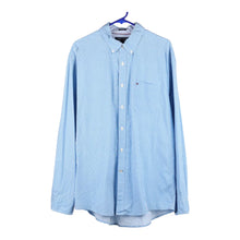  Vintage blue Tommy Hilfiger Patterned Shirt - mens x-large