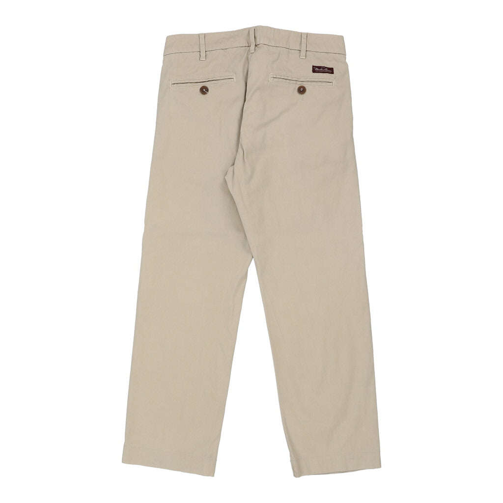 Marlboro Classics Trousers 30W 27L Beige Cotton