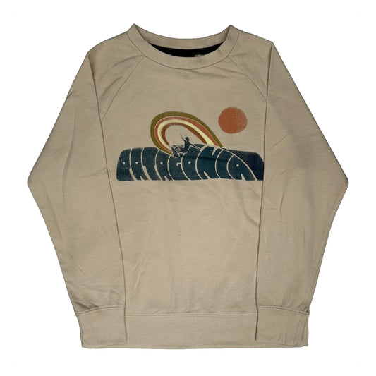 Age 10-12 Patagonia Graphic Sweatshirt - Large Beige Cotton