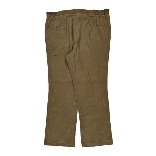 Izod Cord Trousers - 38″ Waist Brown Cotton