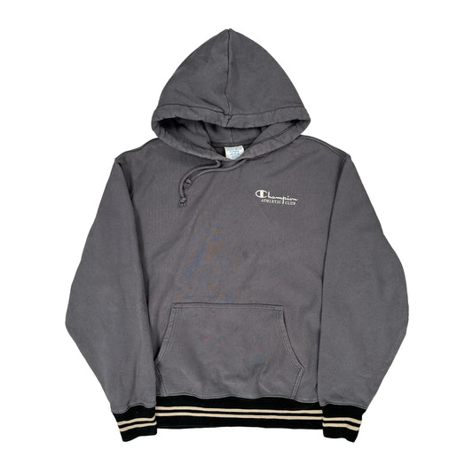 Reverse Weave Champion Graphic Hoodie - XL Grey Cotton