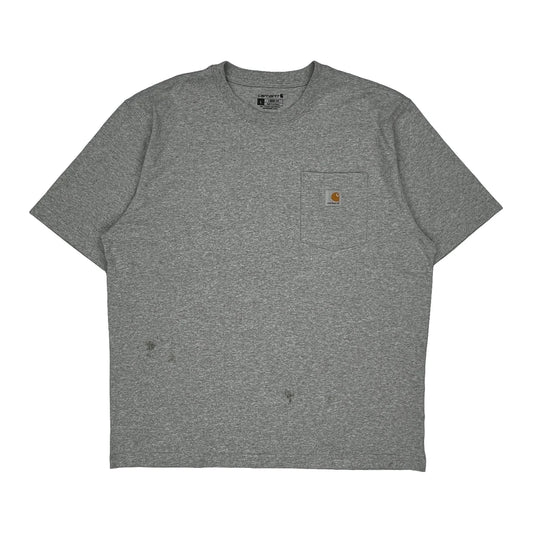 Carhartt T-Shirt - Large Gray Cotton