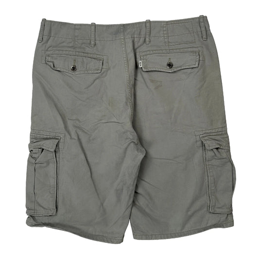 Levis Cargo Shorts - 34W 11L Grey Cotton