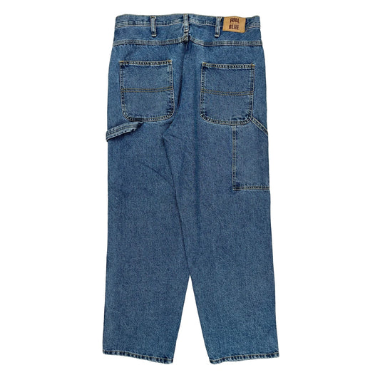 Unbranded Cargo Carpenter Jeans - 36W 30L Blue Cotton