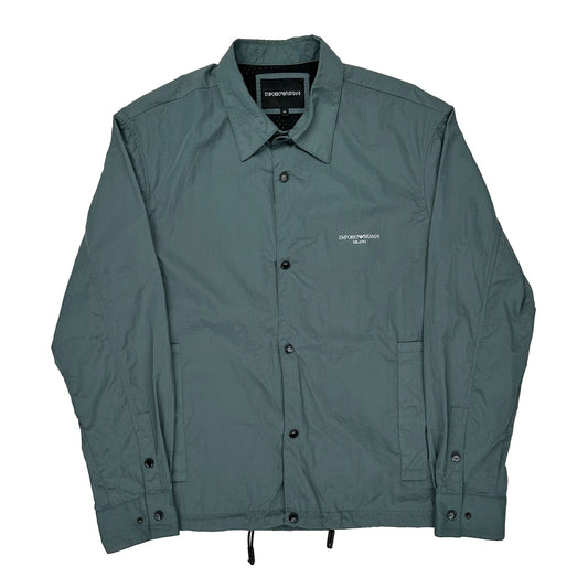 Emporio Armani Windbreaker - Medium Green Polyester