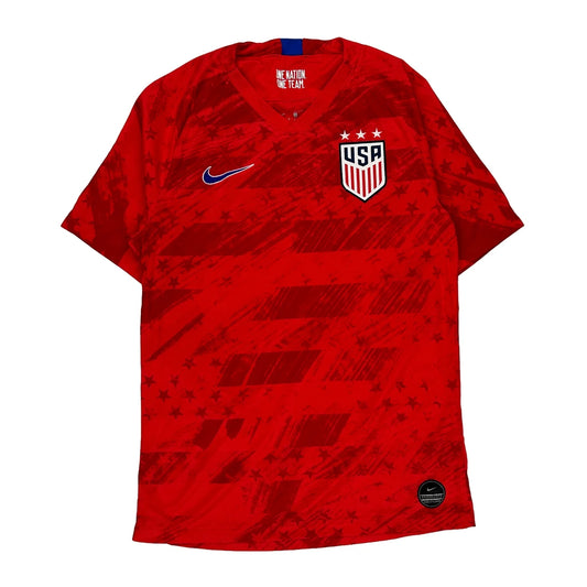 Usa Away 2019 Nike Football Shirt - Small Red Polyester