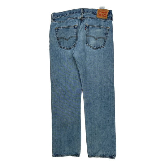 501 Levis Jeans - 34W 30L Light Wash Cotton