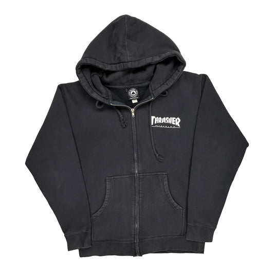 Thrasher Hoodie - Medium Black Cotton