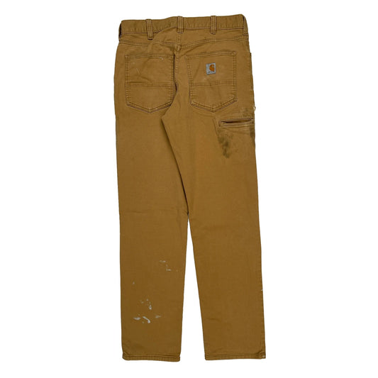 Carhartt Double Knee Carpenter Trousers - 32W 32L Brown Cotton