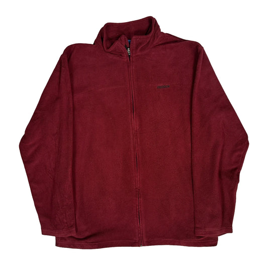 Vintage Reebok Fleece - Large Red Polyester