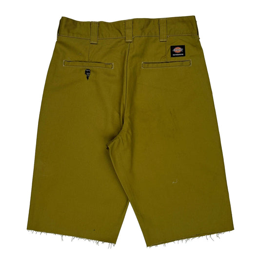 Dickies Chino Shorts - 32W 11L Khaki Polyester Blend