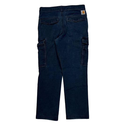 Carhartt Cargo Trousers - 30W 30L Blue Cotton