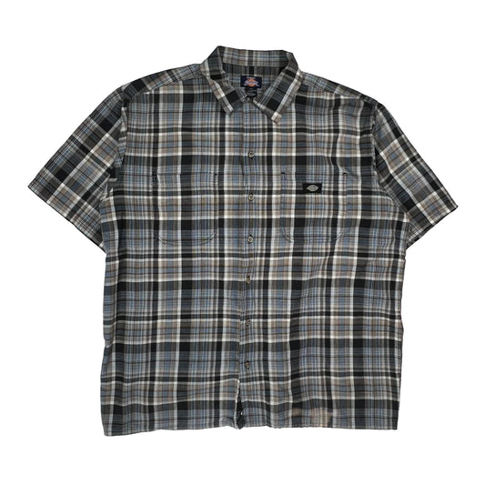 Dickies Checked Short Sleeve Shirt - 2XL Multicoloured Polyester