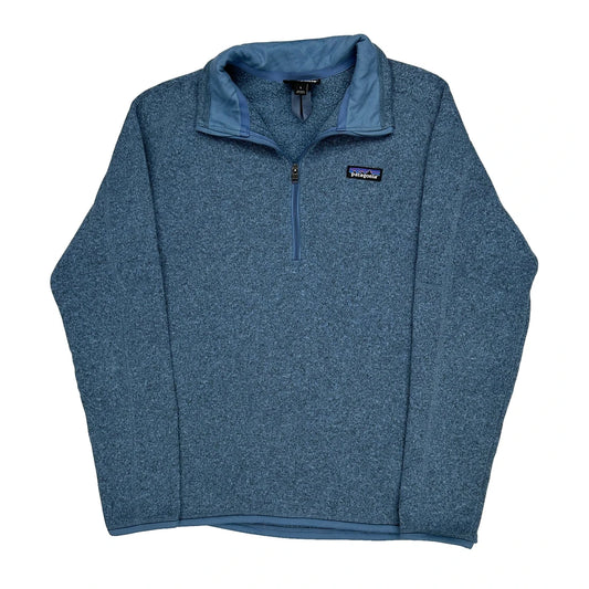 Patagonia 1/4 Zip - Large Blue Polyester