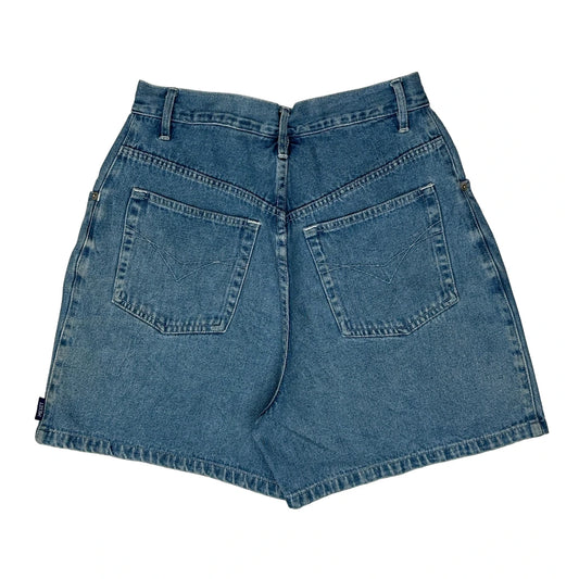 Vintage Mickey Mouse Mickey Unlimited Cartoon Denim Shorts - 26W UK 8 Blue Cotton