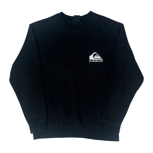Quiksilver Sweatshirt - Medium Black Cotton Blend