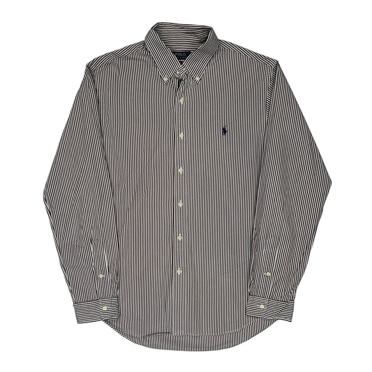 Polo By Ralph Lauren Slim Fit Shirt - Large Brown Cotton