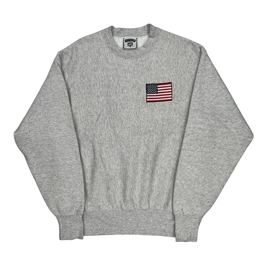 Made In USA Lee Sweatshirt - Large Grey Cotton