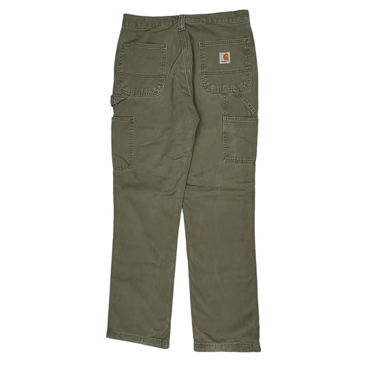 Carhartt Carpenter Trousers - 30W 32L Green Cotton