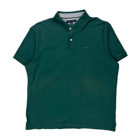 Tommy Hilfiger Polo Shirt - XL Green Cotton