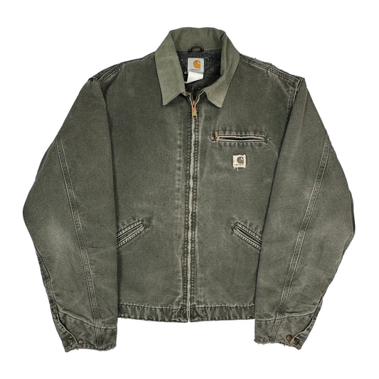 J97 Carhartt Mos Detroit Jacket - Medium Green Cotton