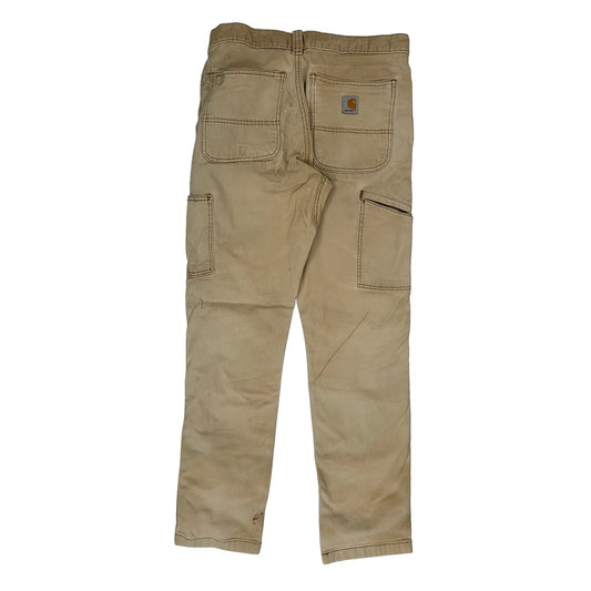 Carhartt Carpenter Trousers - 31W 31L Beige Cotton