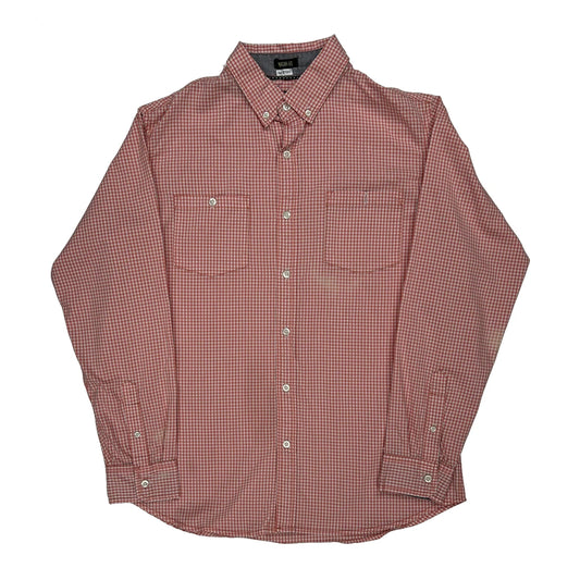 Lee Checked Shirt - Medium Red Cotton