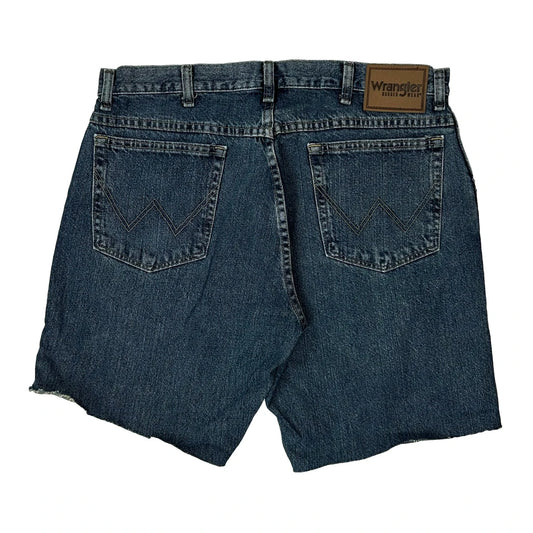 Wrangler Denim Shorts - 34W 9L Blue Cotton