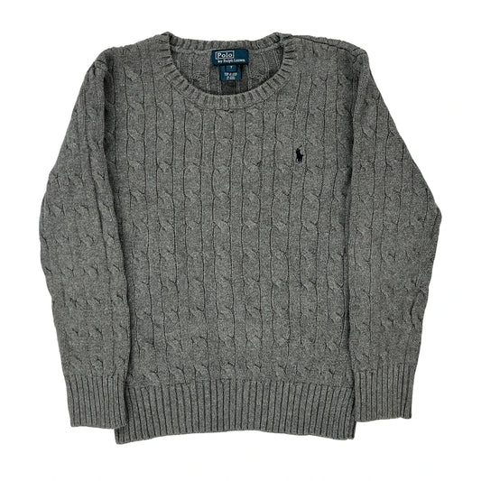 Age 7 Polo By Ralph Lauren Jumper - XS Grey Wool