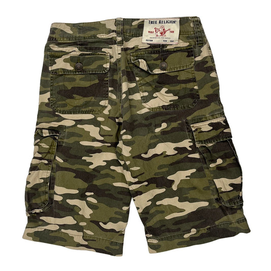 True Religion Camo Cargo Shorts - 30W 10L Camo Cotton