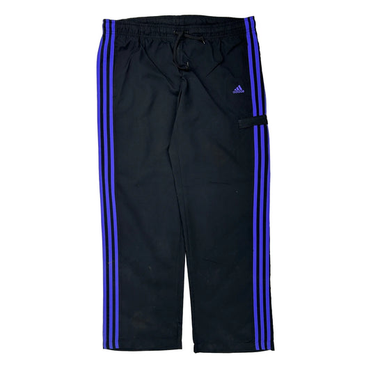 Vintage Adidas Track Pants - Medium Black Polyester