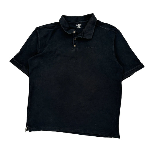 Carhartt Polo Shirt - 2XL Black Cotton