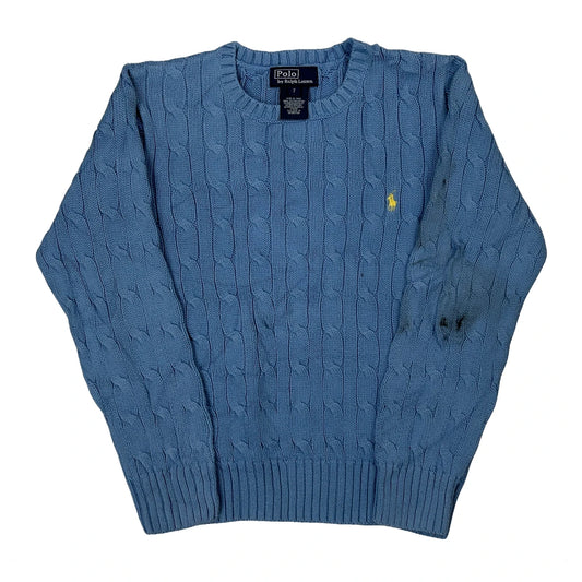 Age 7 Polo By Ralph Lauren Jumper - Medium Blue Cotton