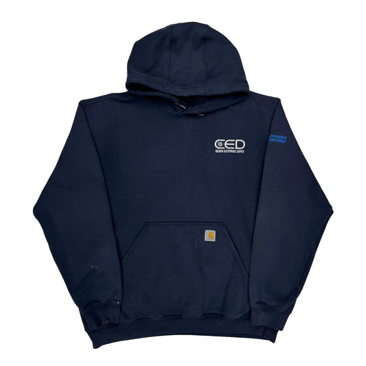 Galman Electrical Supply Carhartt Hoodie - Large Navy Cotton