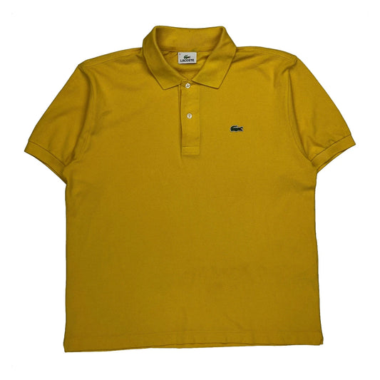 Lacoste Polo Shirt - Large Yellow Cotton