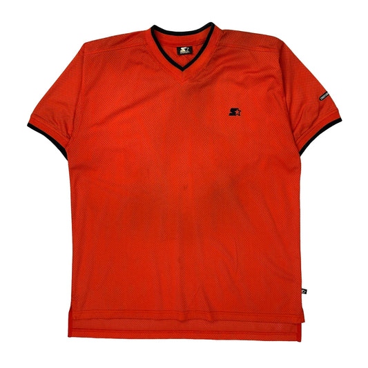 Mesh Fabric Starter Jersey - XL Red Polyester