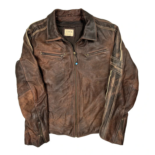 Cmm Leather Jacket - 2XL Brown Leather