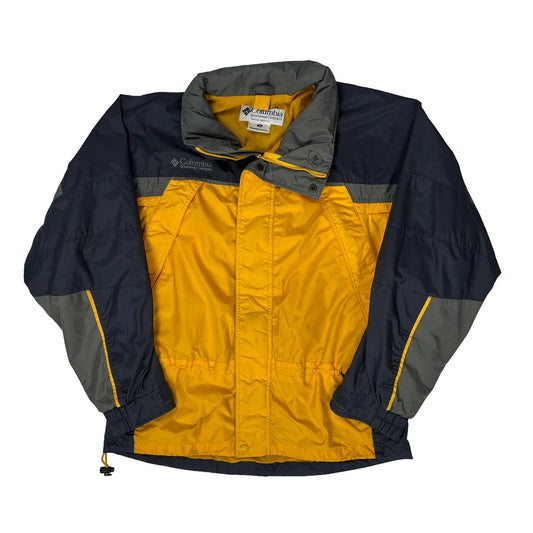 Columbia Waterproof Jacket - Medium Yellow Nylon