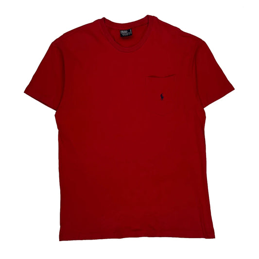 Vintage Polo By Ralph Lauren T-Shirt - Small Red Cotton