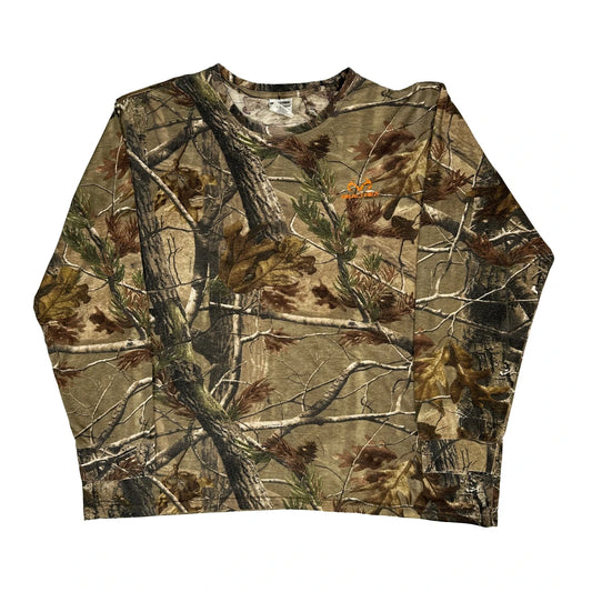 Realtree Camo Long Sleeve T-Shirt - 3XL Camo Cotton