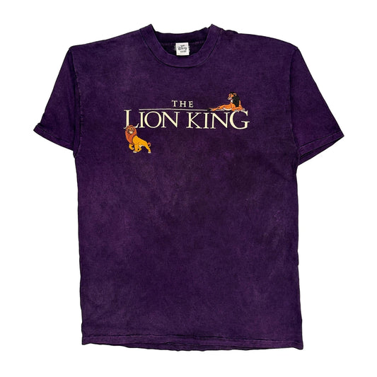 The Lion King Disney Cartoon T-Shirt - 2XL Purple Cotton