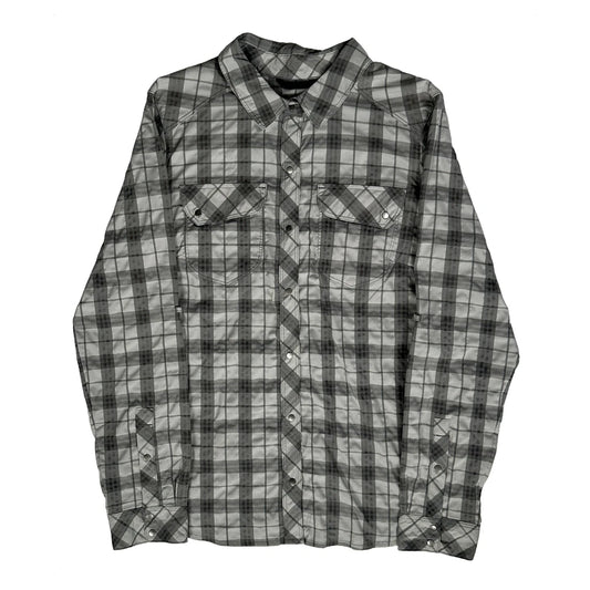 Rei Checked Shirt - Medium Grey Cotton
