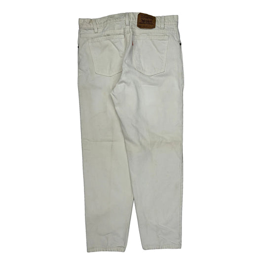 550 Levis Jeans - 35W 30L White Cotton