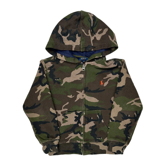 Vintage Age 4 Polo By Ralph Lauren Camo Hoodie - Small Camo Cotton