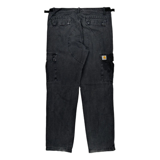 Carhartt Cargo Trousers - 36W 30L Black Cotton