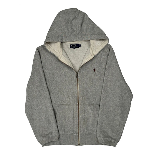 Polo By Ralph Lauren Hoodie - Large Grey Cotton