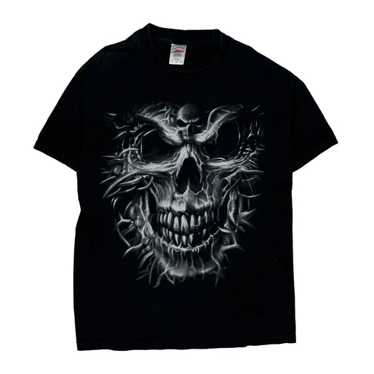 Tennessee River Graphic T-Shirt - Large Black Cotton